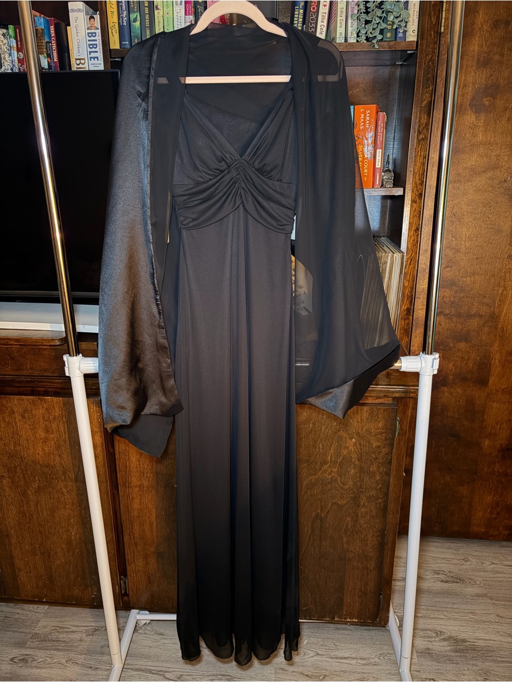NWT Vintage B. Darlin Black Maxi Dress